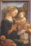 Sandro Botticelli Filippo Lippi.Madonna with Child and Angels or Uffizi Madonna (mk36) oil